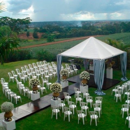 Tenda 5,00 x 5,00 Piramidal decorada