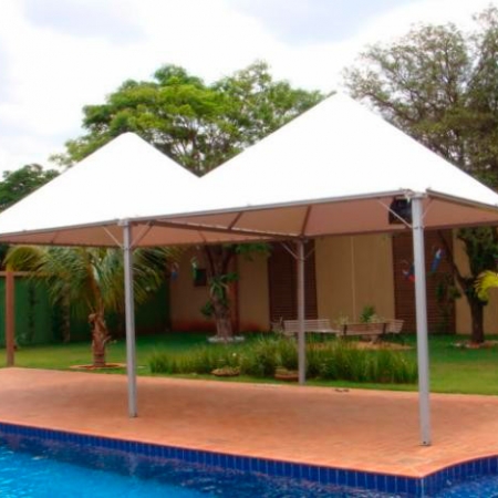 Tenda 5,00 x 10,00 Conjugadas calhadas